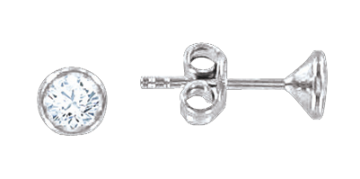 Серебряные серьги 925 пробы, вставка Циркон 
