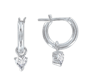 Серебряные серьги 925 пробы, вставка фианиты 