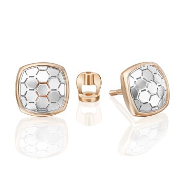 Серьги из красного золота 585 пробы 