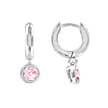 Серебряные серьги 925 пробы, вставка фианиты 